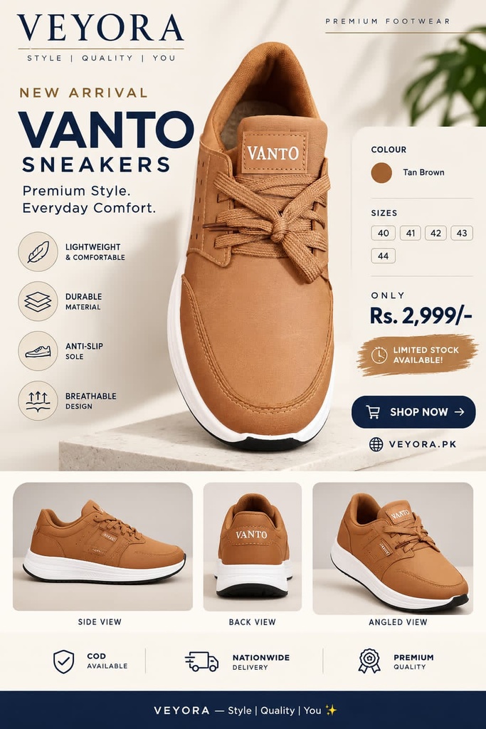 [VEY-SHOE-30] Vanto Premium Sneakers